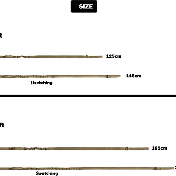 ICEFANG Tactical Dog Leash,K9 Training Walking Bungee Lead with 2 Control Handle - Picture 5 of 5